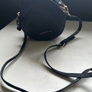 Expressions NYC Round Black Crossbody Bag